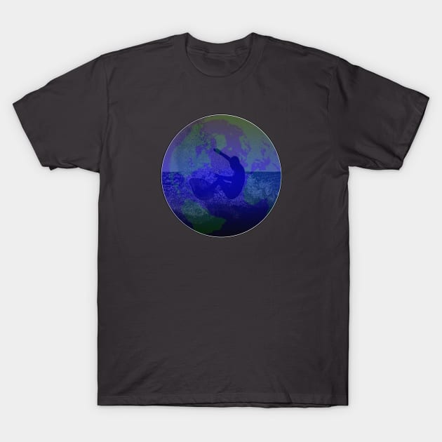 Surf the World by Basement Mastermind T-Shirt by BasementMaster